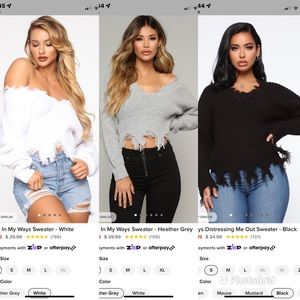 fashion nova sweater bundle